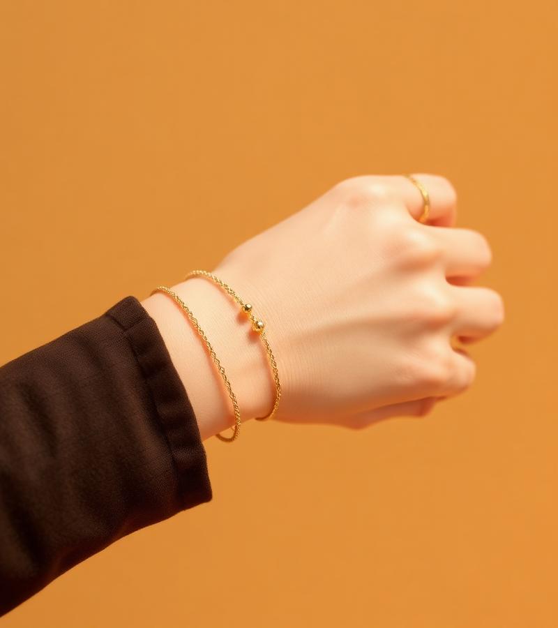 Pulseiras em semijoia banhada a ouro